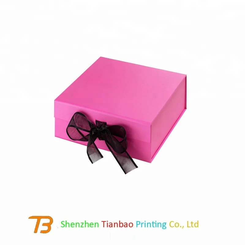 Beautiful design wedding door gifts packaging small mini paper gift box with ribbon