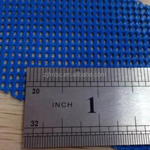 Colorful PVC Coated polyester B1 FR safety mesh for mat trampoline with 6P environmental standards.