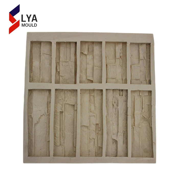 Новый дизайн, резиновые силиконовые формы для стен, плитки для бетонных стен