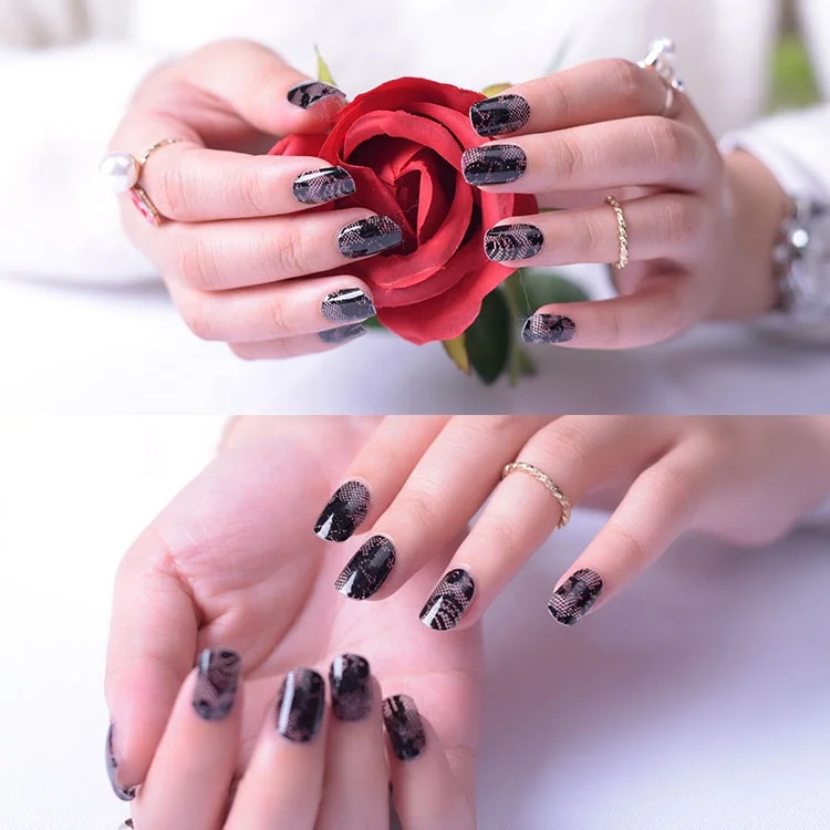
Wholesale Sexy Lace Water Transfer Nail Art Stickers nail sticker printing paper 