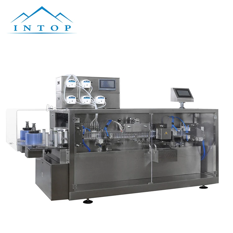 
horizontal plastic ampoule/vial/bottle form fill seal machine for food liquid 