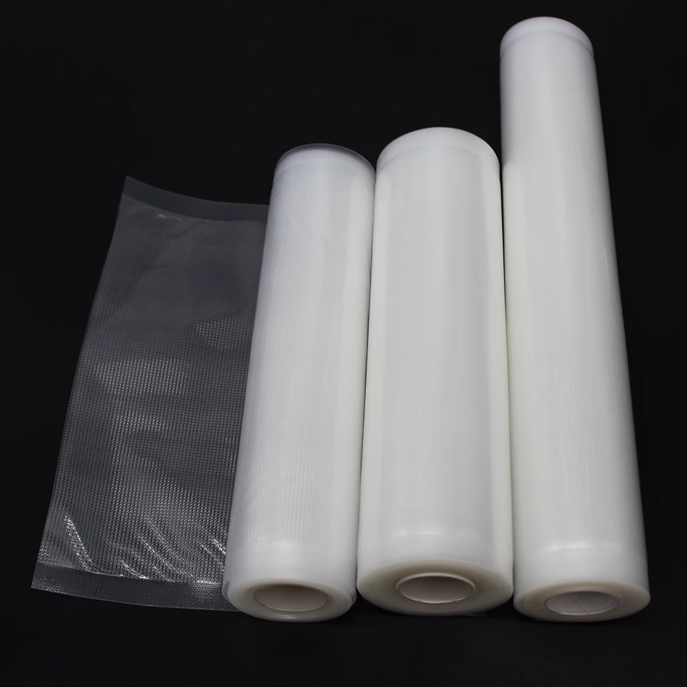 
First grade well-sealed eco-friendly food storage embossed vacuum sealer roll bags easy to hot seal 