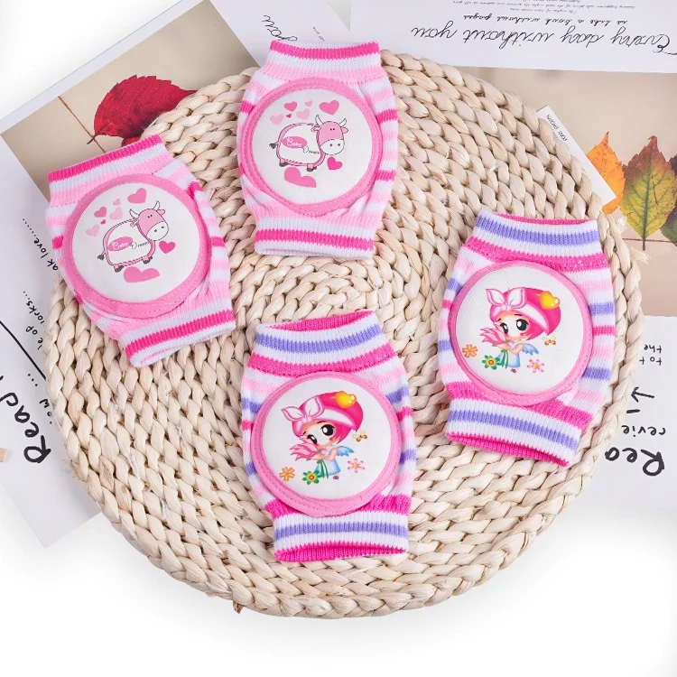 Горячая Распродажа, цена со скидкой, удобные мягкие тканевые Детские наколенники для ползания