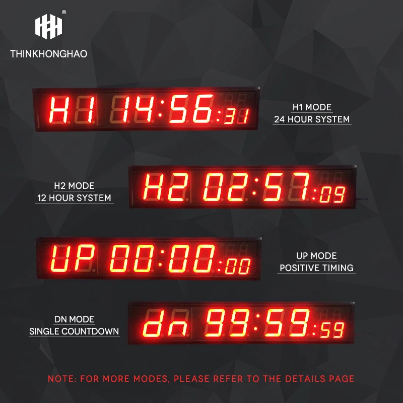 Digital wall clock with LED display portable gym timer LED digital timer clocks