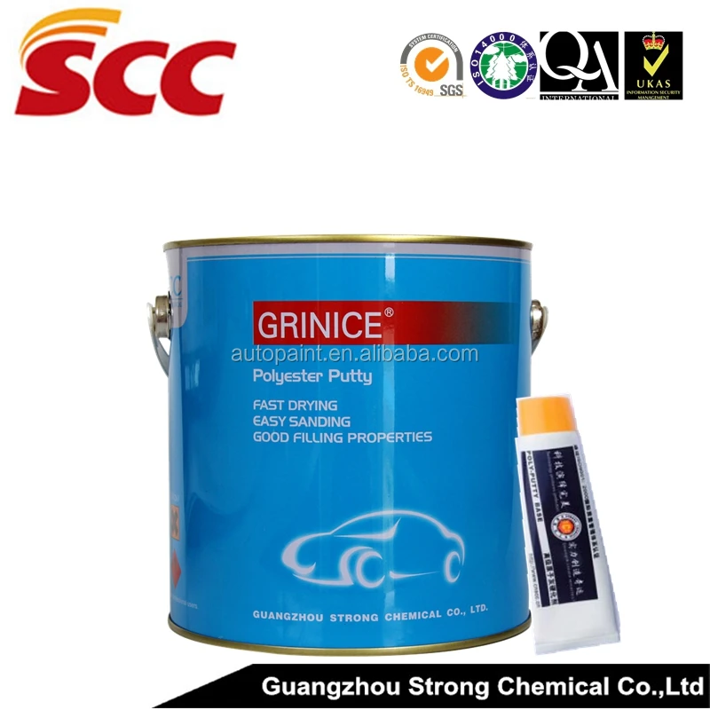 Auto paint usage BPO system light weight polyester putty