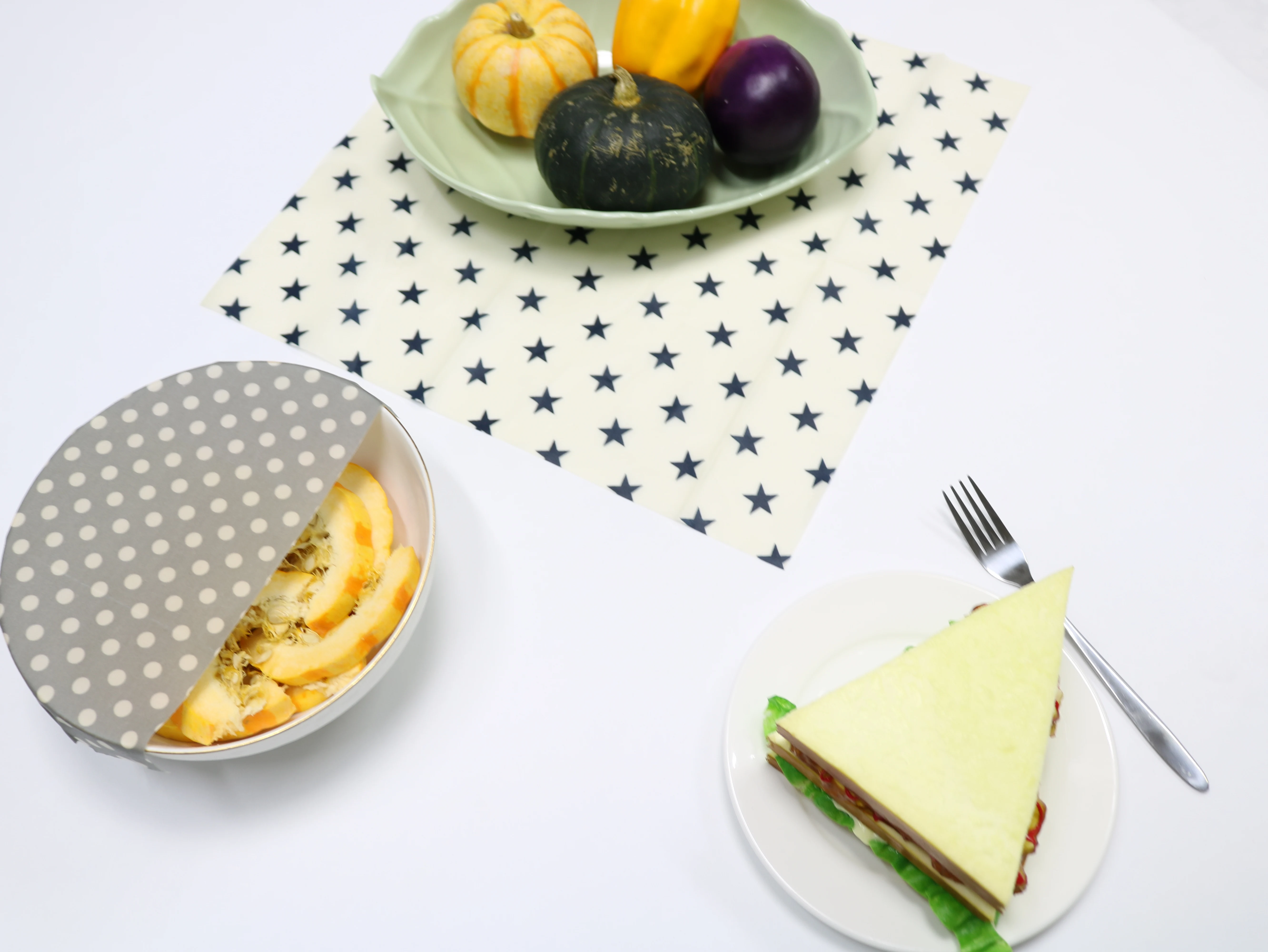 Экологически чистые продукты, Органическая многоразовая свежая пчелиная воск, пищевая пленка