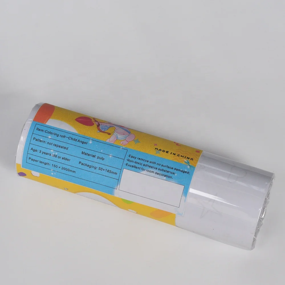 Premium paper safe coloring paper rolls educational gifts set for unisex kids