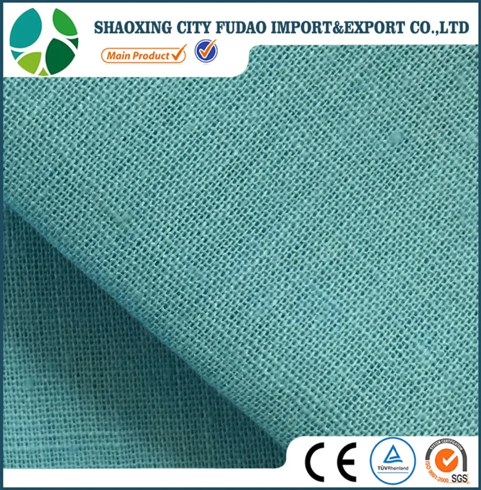 Natural cooler 55% linen 45 % cotton linen cotton blend fabric for men shirt