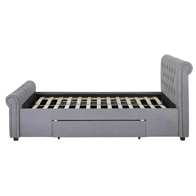 Free Sample Used Victoria Queen Full Size Sleigh Bed Frame