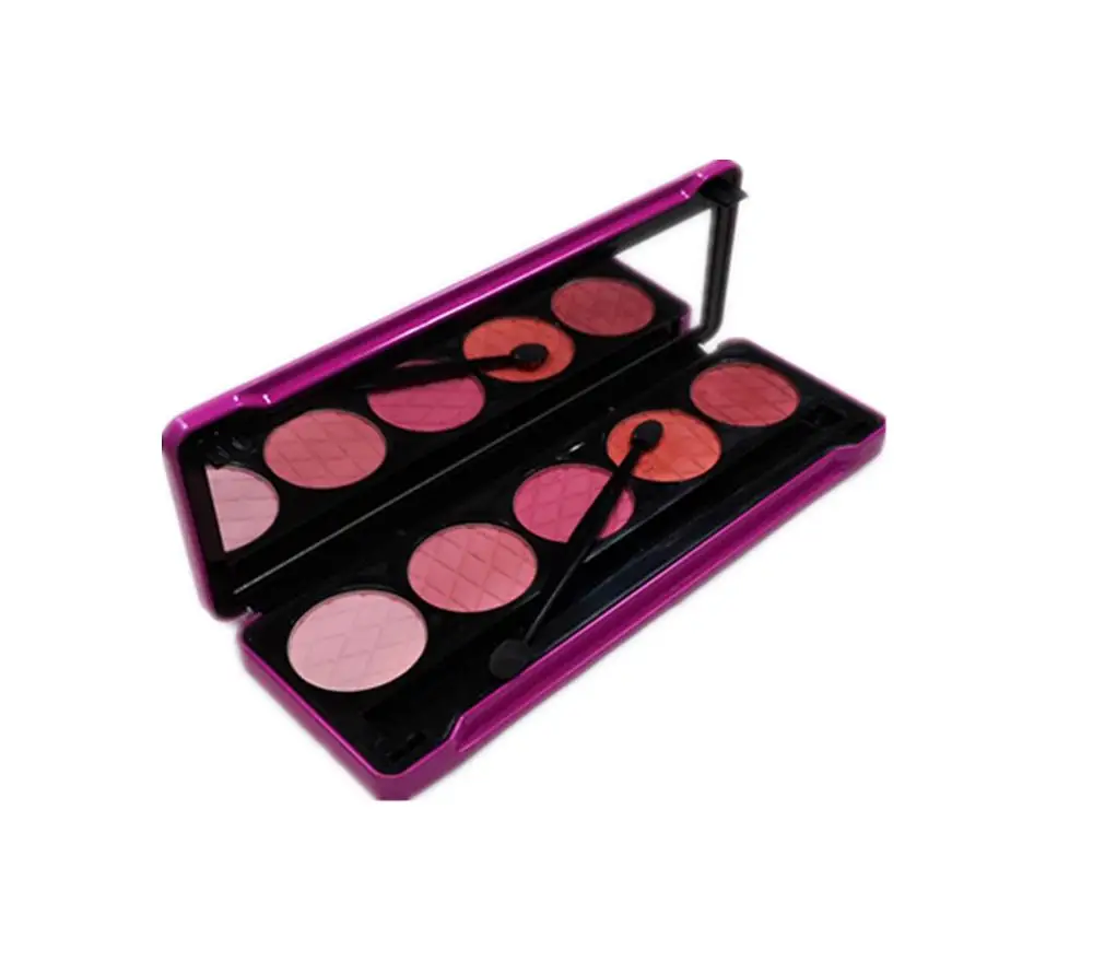 
Empty 5 colors eyeshadow palette tin with mirror makeup palette packaging tin box 