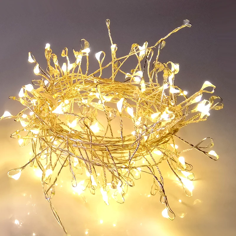 Led Fireworks String Lights Outdoor Waterproof 8 Mode Remote Control Holiday Decor Lamp for wedding fireworks string lights