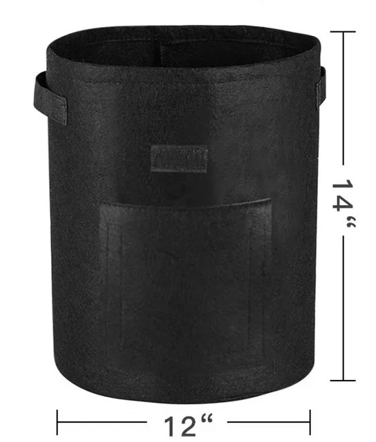 7 Gallon Potato Planter Bags with Access Flap and Handles Aeration Tomato Fabric Plant Pots for Vegetable and Fruit Growing