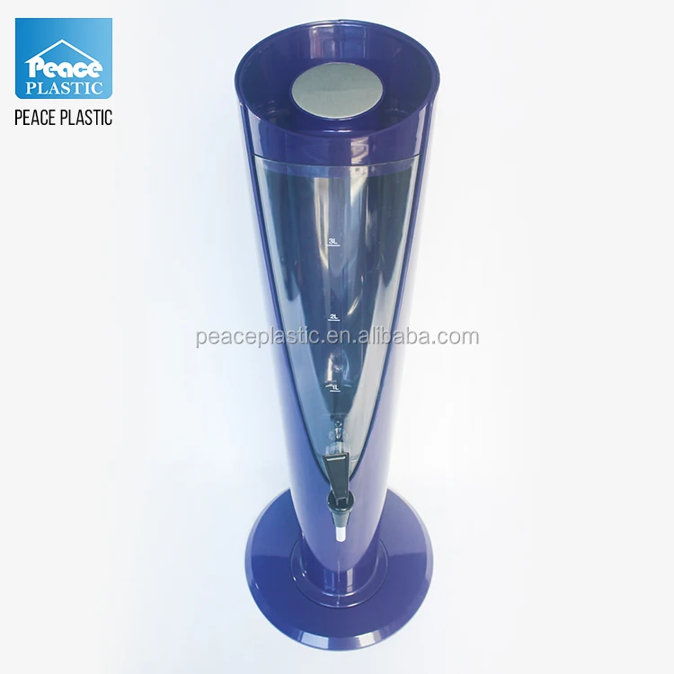 
2016 3liter 100oz Colorful Hot New product Beverage Dispenser for sale in Drink Dispenser with Ice Tube 