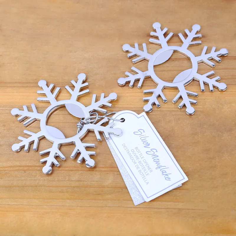Wedding Gift Winter Theme Snowflake Bottle Opener