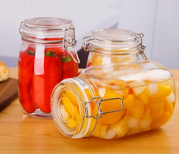 500 мл 750 1000 1500 2000 медового стеклянная банка с завинчивающейся крышкой оптовая продажа замком крышки для хранения банки в бутылках