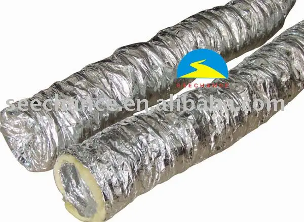 
Greenhouses Aluminium Insulated Flexible Air Ducting Foil Exhaust Duct HVAC Fitting Air Condition Ducting 