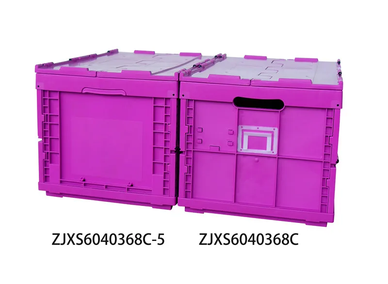 70 litre plastic crate solid box plastic material moving crate foldable container storage tool storage plastic crates orange