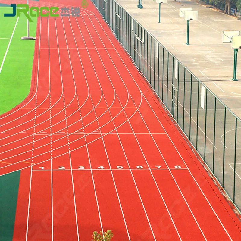 Wear-resisting Plastic Racetrack Sports Flooring Rubber Running Tracks Material For Sports Field