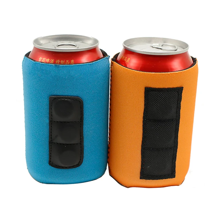 Customized Collapsible Neoprene Magnetic Stubby Holder Can Cooler