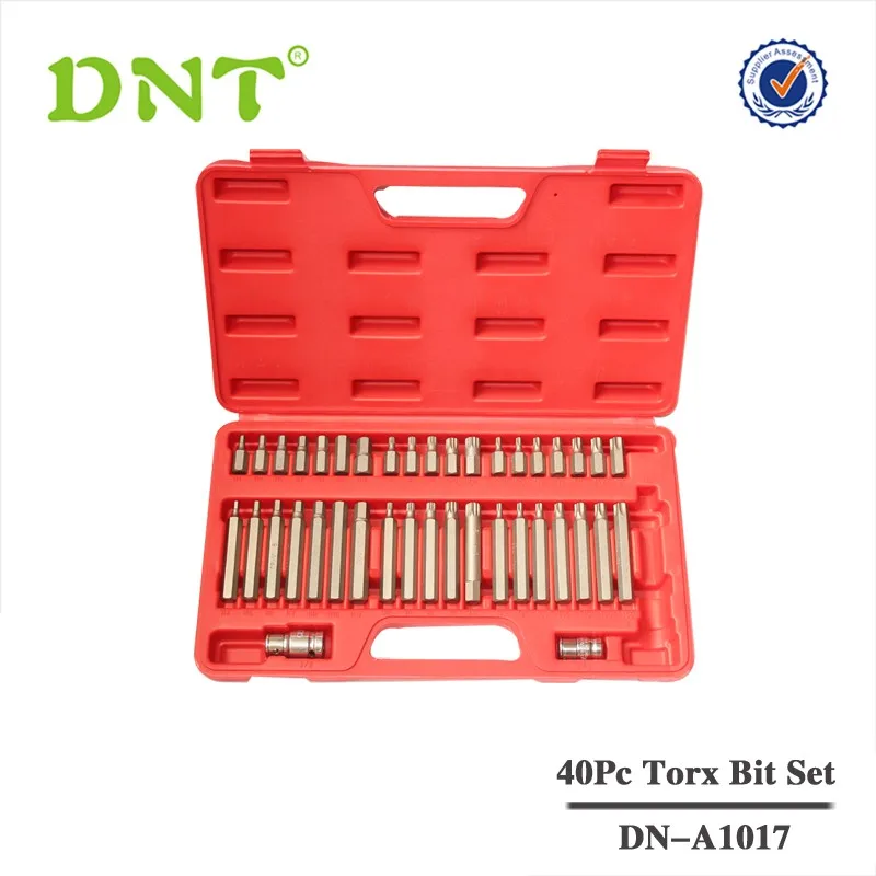 wholesaler workshop mechanic tool 40pcs screwdriver torx bit driver Hex Star Bit socket Set