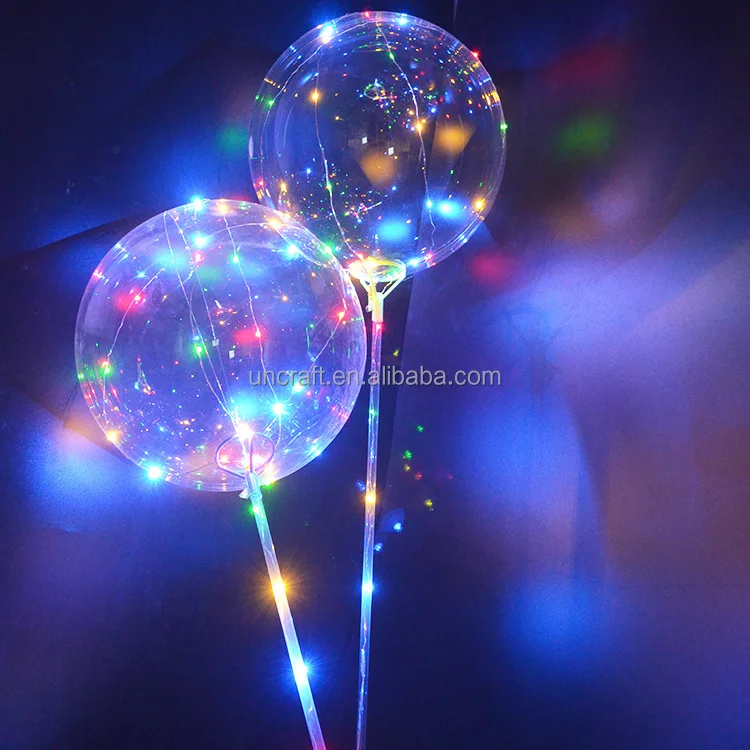 
2020 Amazon Hot sales Led Balloon Flashing Lights Bobo Helium Ballon For Halloween /birthday Party supplies 