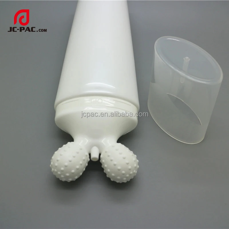 Салон красоты 50 мм Овальные Крем Для Тела Массажная упаковка тюбик с PP роликом мяча