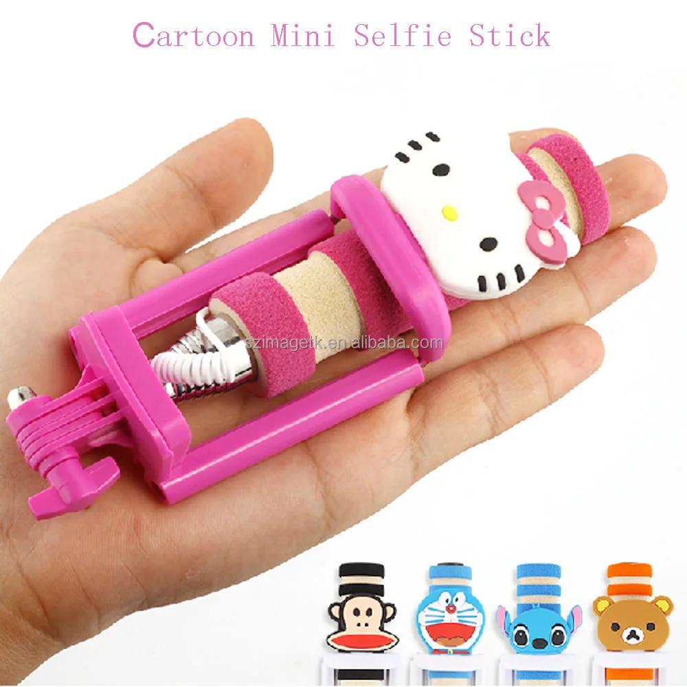 Нет питания проводной монопод selfie стик для ipod touch , 5 с кабелем и мультфильмы