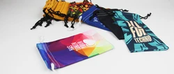 Custom logo string bag full colours Soft micro-fibre bag with drawstring promotional cell phone case microfibre sunglasses pouch