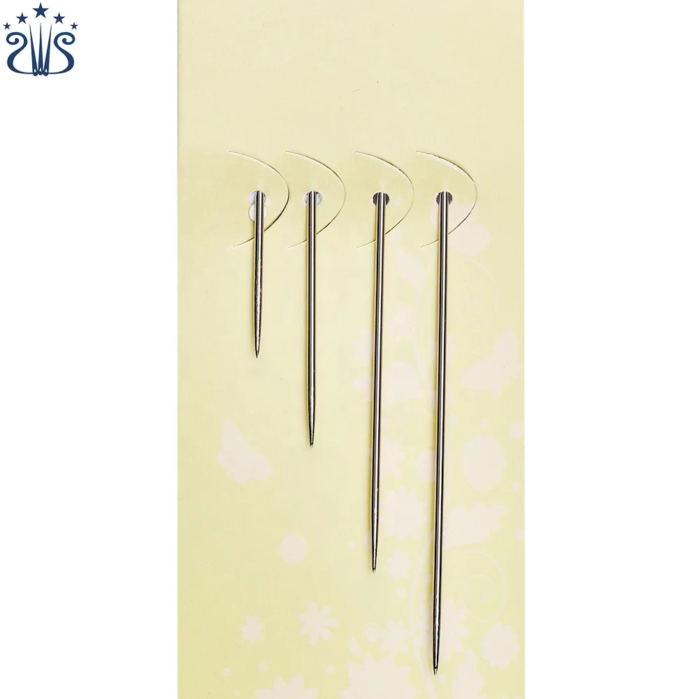 4 шт. иглы для ручного шитья, большой глаз, руководство для вышивки гобеленов, швейные иглы для ткани, декоративно-прикладное искусство