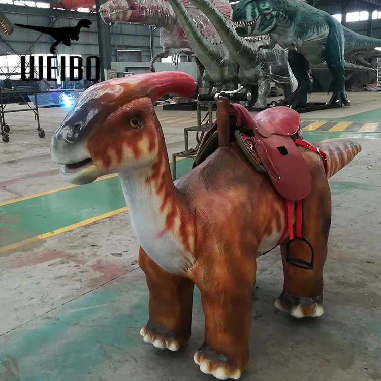 Life size dinosaur simulation animatronic dinosaur ride