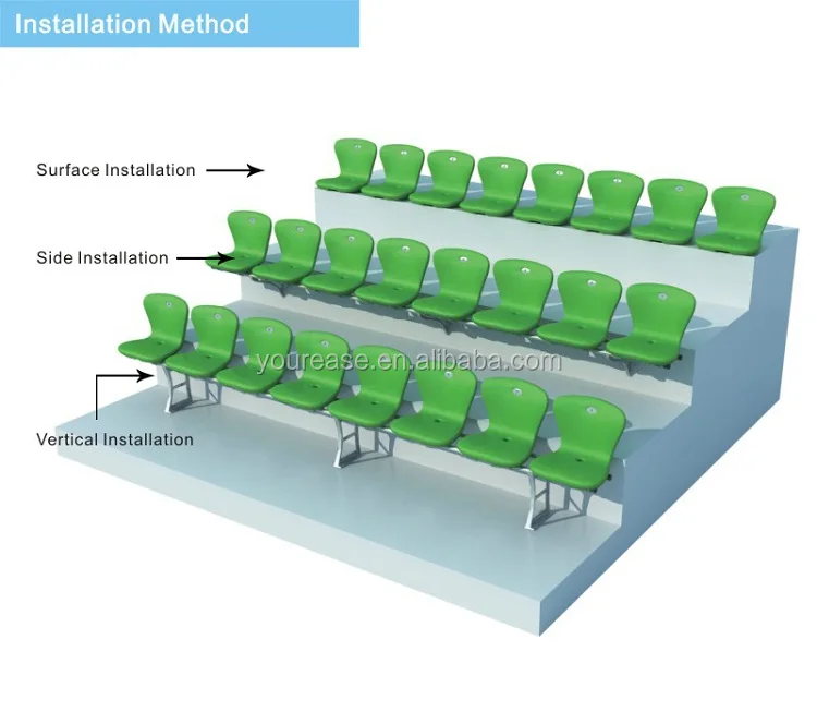 Good quality factory directly playground bleachers school grandstand seats outdoor stadium chairs for 100% safety