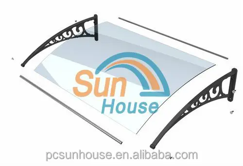
polycarbonate canopy awning alloy plastic bracket manufacturer 