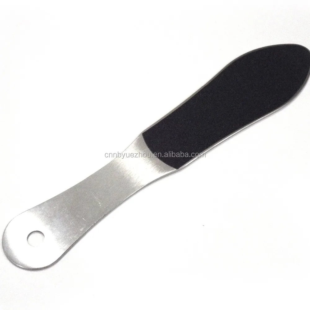 Metal Handle Stainless Steel Pedicure Replaceable Sandpaper Foot File Callus Remover