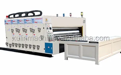 Corrugated carton box printing slotting machine price ,with doctor blade and ceramic anilox rollers