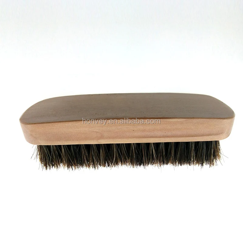 
Wooden Handle Shoes Shine Brush Polish Bristle Horse Hair Buffing Brush (with LOGO) 