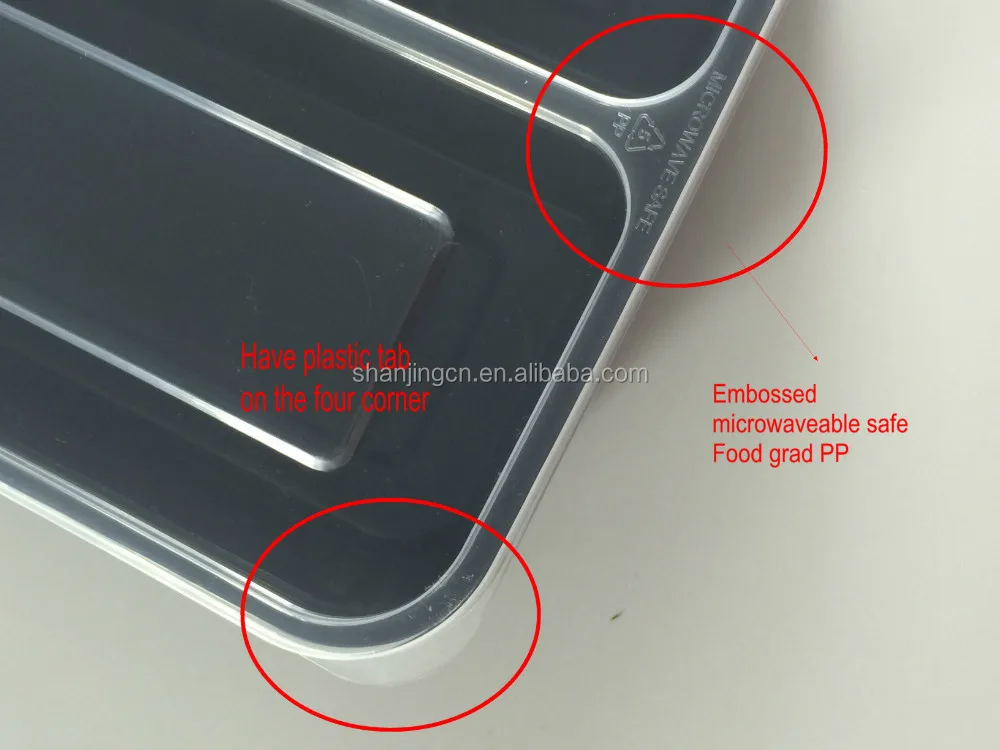 Airtight Meal Prep Containers 3 Compartment with Lids, BPA Free Microwavable freezer safe recyclable food storage box