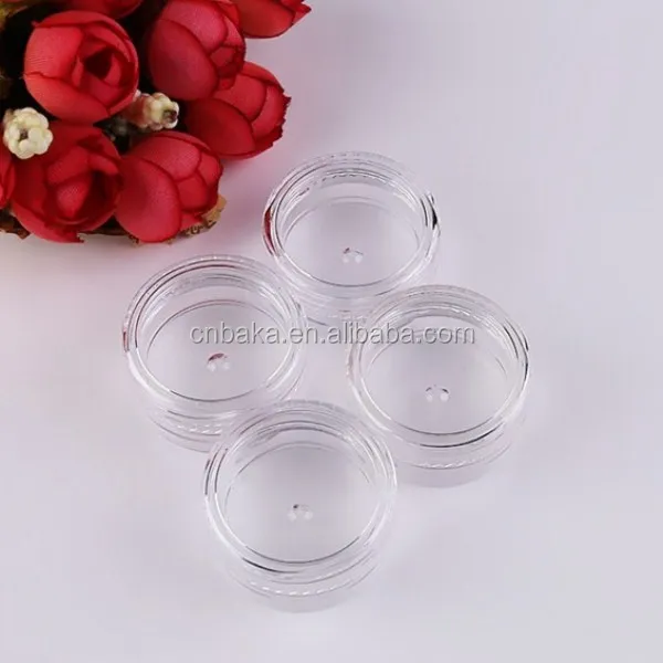 3 г, 5 г, круглая прозрачная банка, пустой косметический горшок, дорожный контейнер для образцов крема