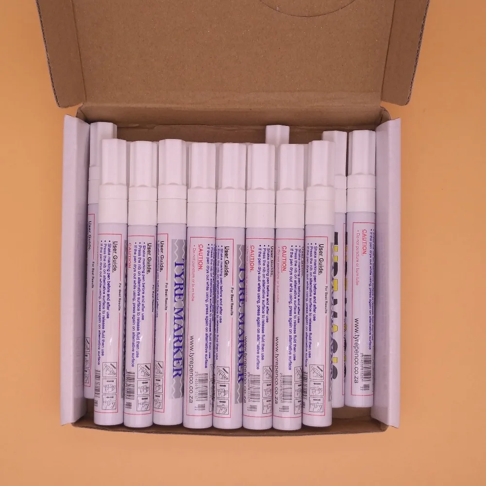 
rubber Tire Tread Waterproof Permanent oil paint marker, white Paint Pen 