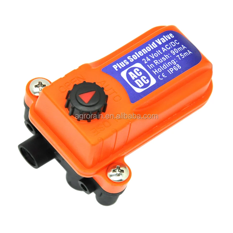 1.5 and 2  inch T Type Plastic Solenoid Valve, Hydraulic Control Valve, 24VDC  Latching. Three Ways, Normal closed