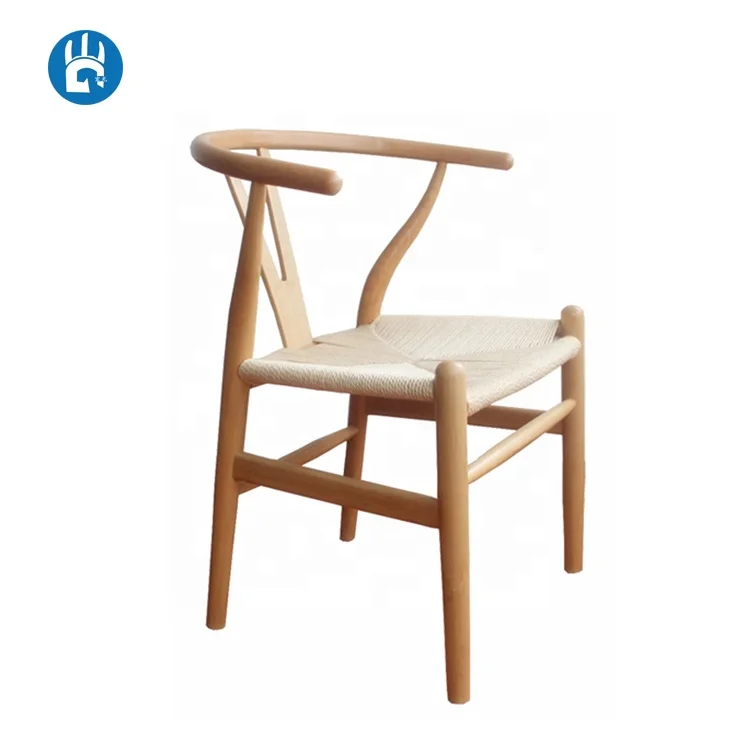 Designer industrial vintage hans wegner wishbone dining side chair