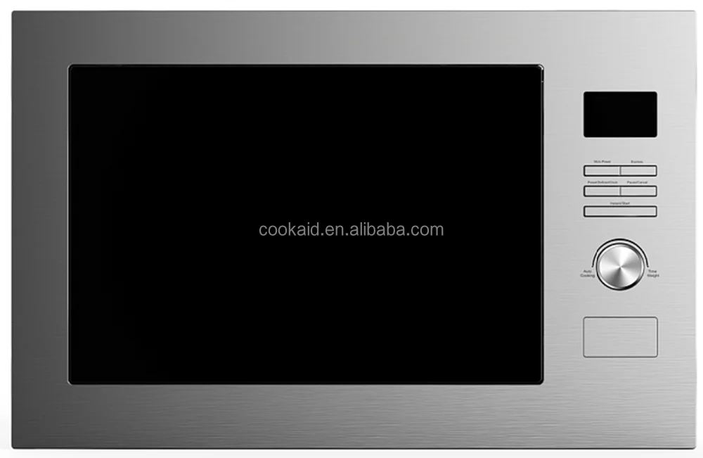 23 л Встроенная микроволновая печь с грилем из нержавеющей стали электрический 220 В цифровой дисплей для использования в домашних и гостиничных кухонные