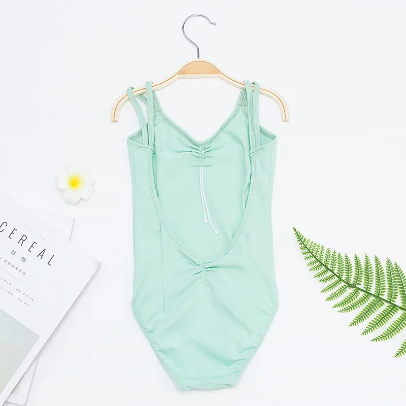 High Quality 100% Cotton Children Ballet Dancewear Camisole Leotard Girls