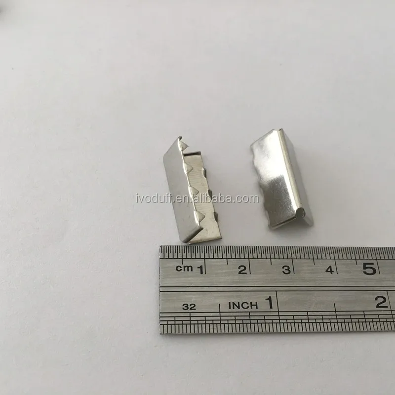 Ivoduff Rainbow Color Metal Rope End Clip, 1Inch Strap Ends With different Colors