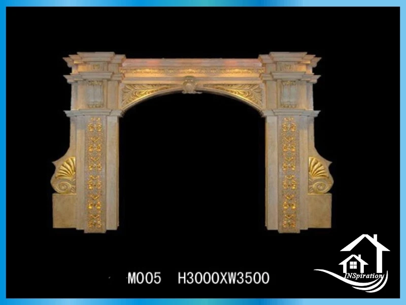 Облицовки входной двери из искусственного камня