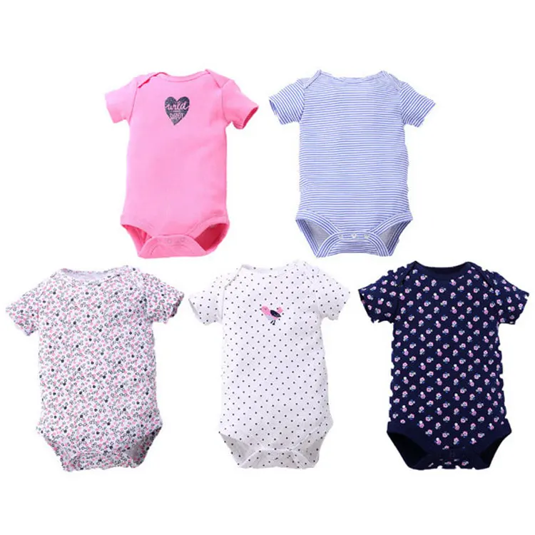 
Short sleeve pure white baby wears romper plain white baby rompers infant clothes 