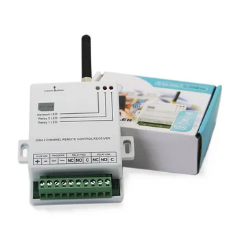 2 channel GSM relay output SMS remote controller for automatic gate opener