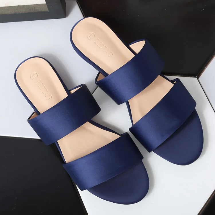 low MOQ women summer slipper ladies shoes flat fashion slipper for lady