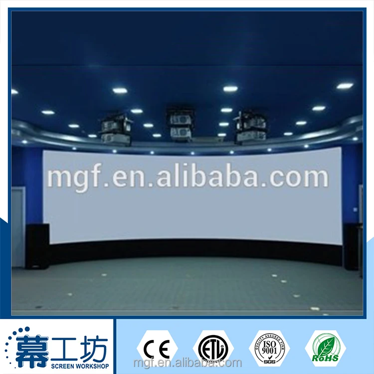 Алмаз изогнутые проекционный экран фильм / черный бархат границы фиксированной изогнутые рамки экран