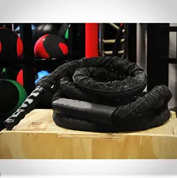 Fitness Battle jump Rope - 38mm/50mm Width Poly Dacron 9m/12m/15m Length Exercise Undulation Ropes