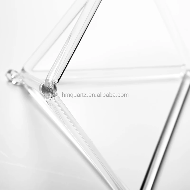 Quartz Crystal Pyramid For Sound Therapy With three or Four Feet